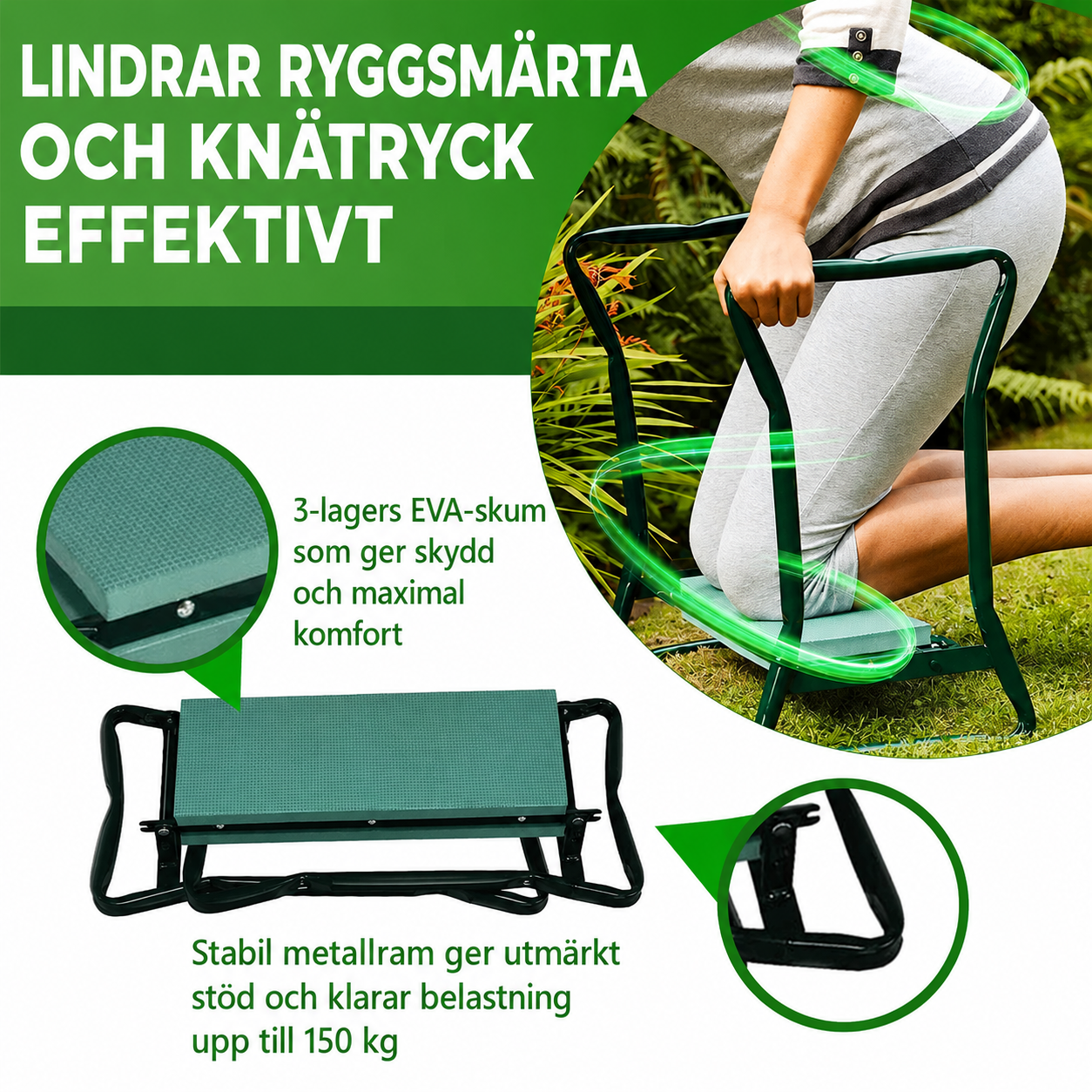 TrädgårdsPallen™ - Gör trädgårdsarbete bekvämt igen