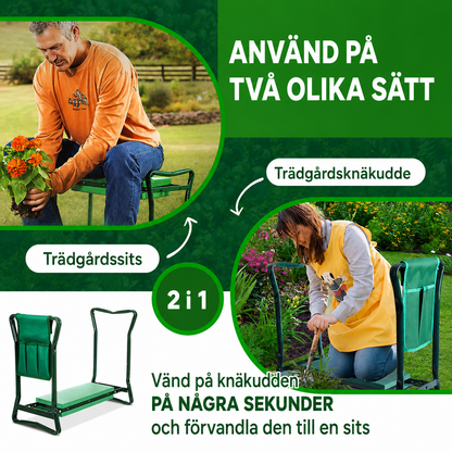 TrädgårdsPallen™ - Gör trädgårdsarbete bekvämt igen